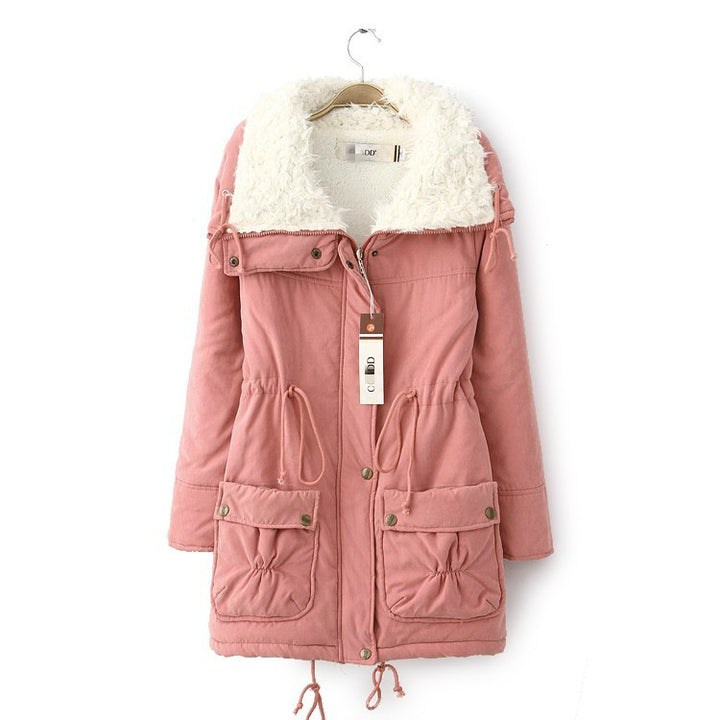 Casual quilted jacket for women with cozy lining and adjustable drawstring waist Lune London