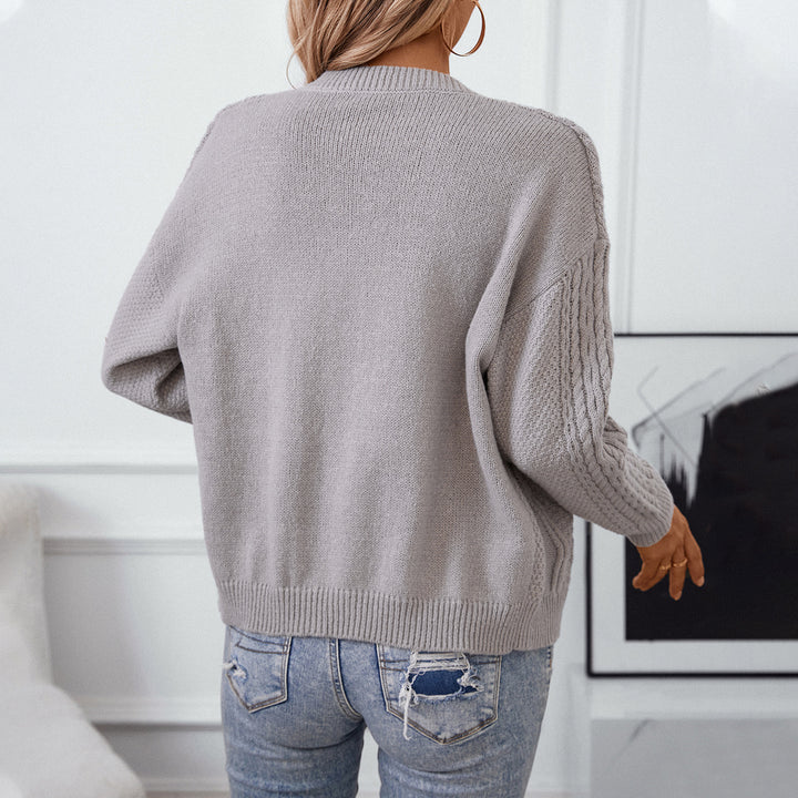 Women's knitted jacket with decorative structure and buttons Lune London