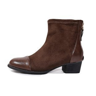 Elegant ankle boots for ladies in soft suede with stylish accents Lune London