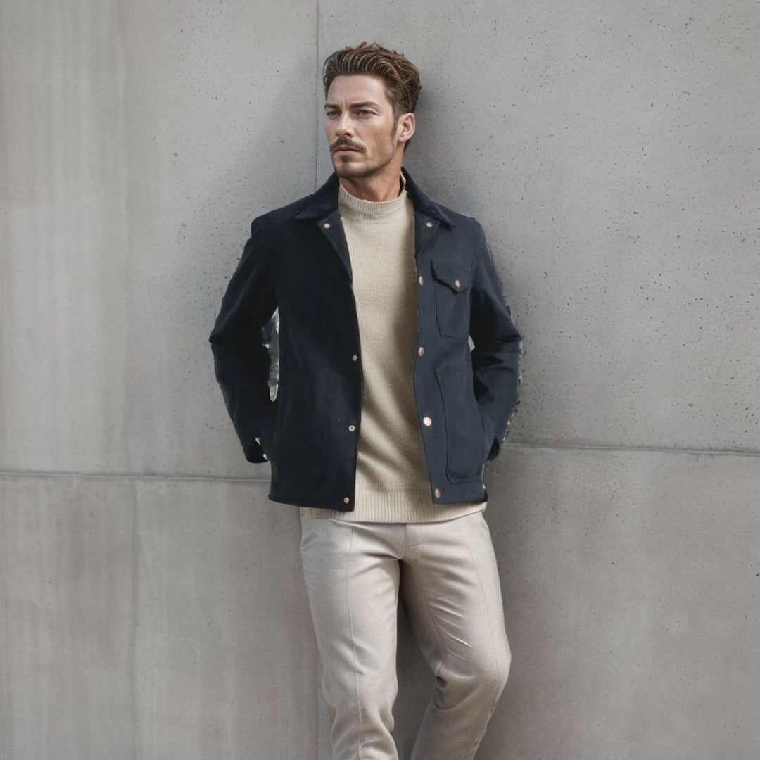 Timeless jacket for men with textured design Lune London