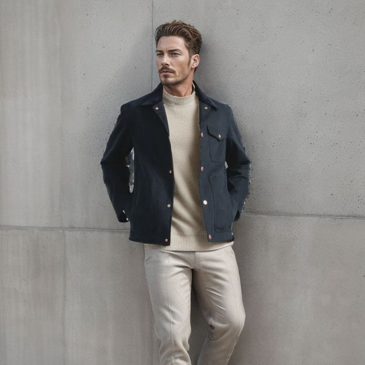 Timeless jacket for men with textured design Lune London