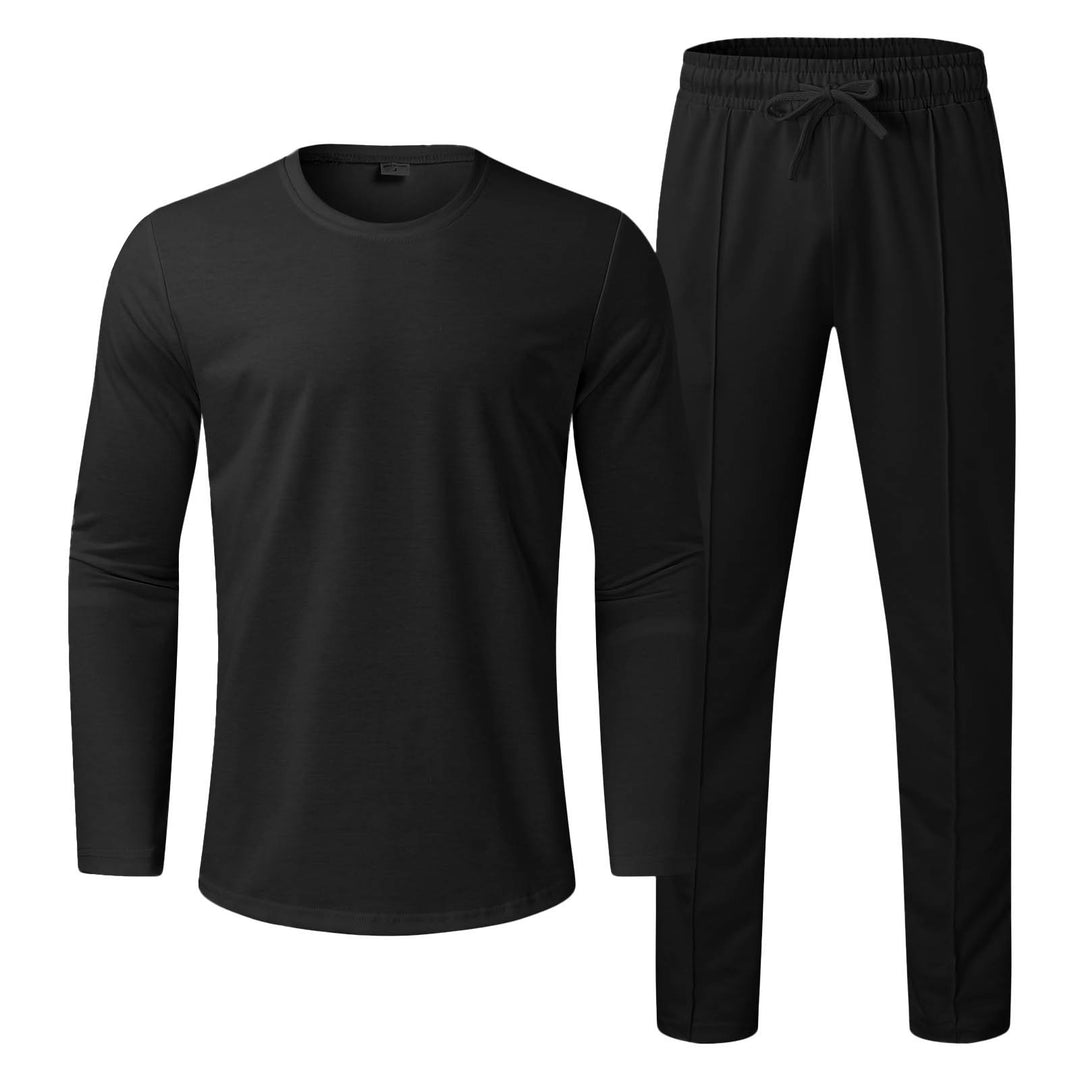 Men Long Sleeve Functional T-Shirt and Comfortable Jogging Pants Lune London
