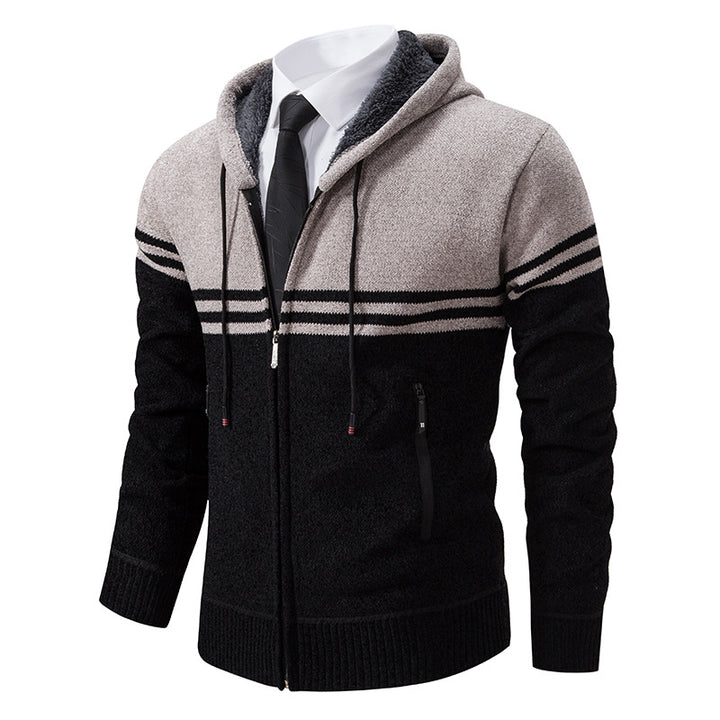 Fashionable men's hoodie with textured design Lune London