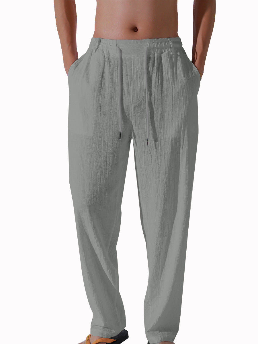Comfortable beach pants for men with elastic waistband and loose fit Lune London