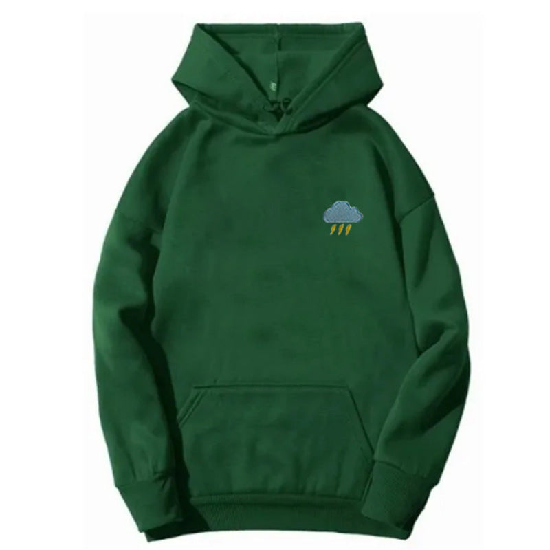 Ladies hoodie with creative cloud design Chic & Stil