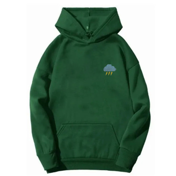 Ladies hoodie with creative cloud design Chic & Stil
