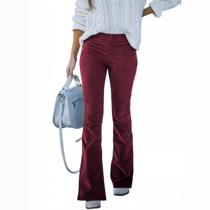 Ladies Comfortable Bootcut Pants made of Soft Material Lune London
