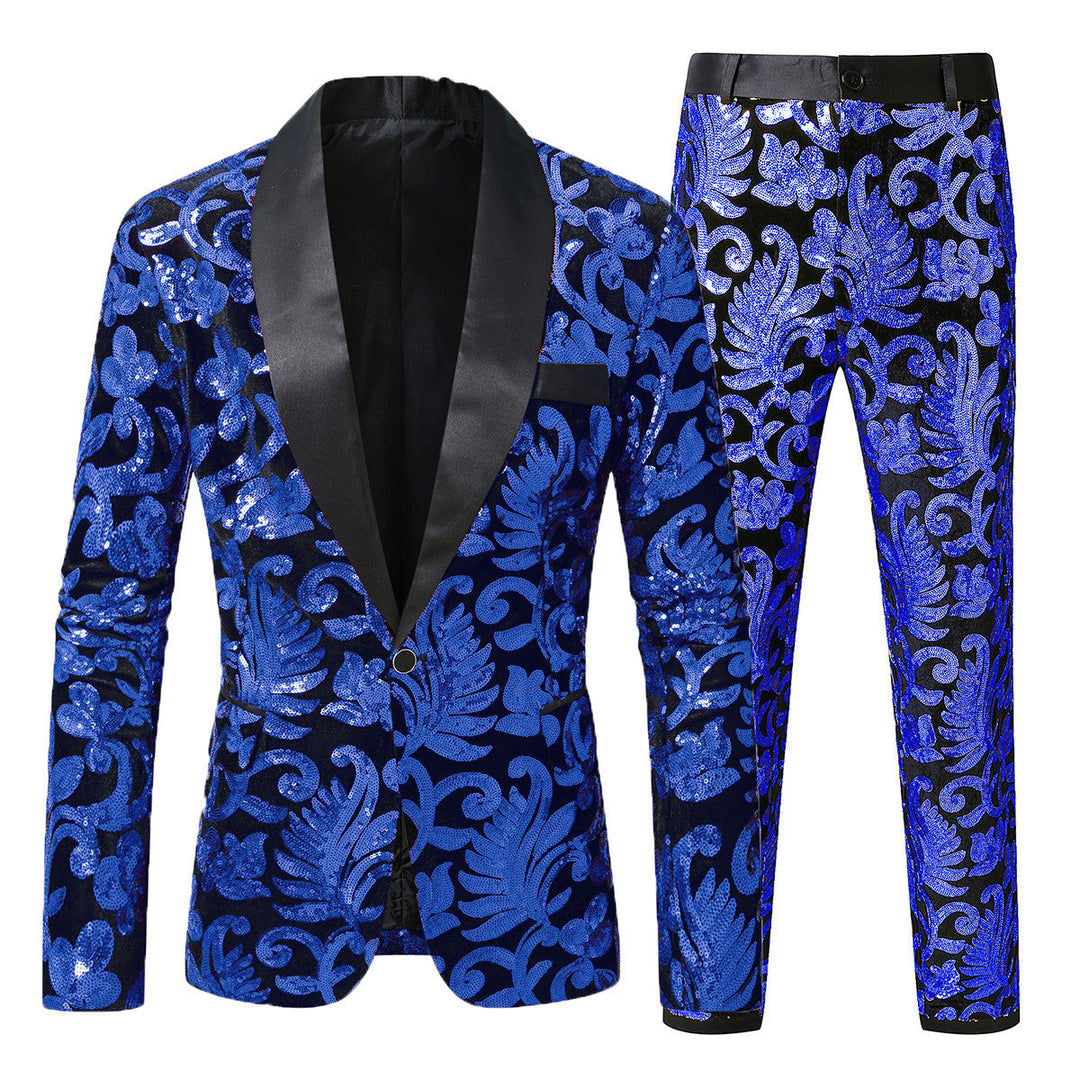 Men's Glamorous Sequin Suit Set Lune London