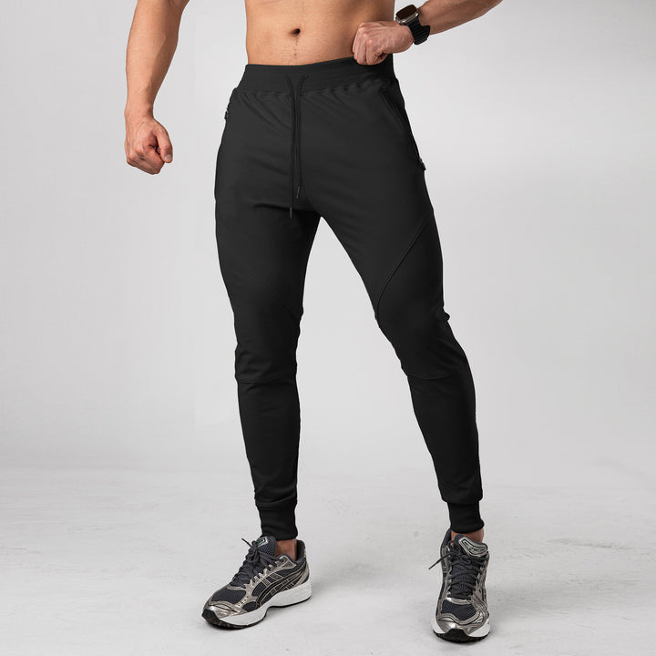 Men's sporty jogging pants with functional zip pockets Lune London