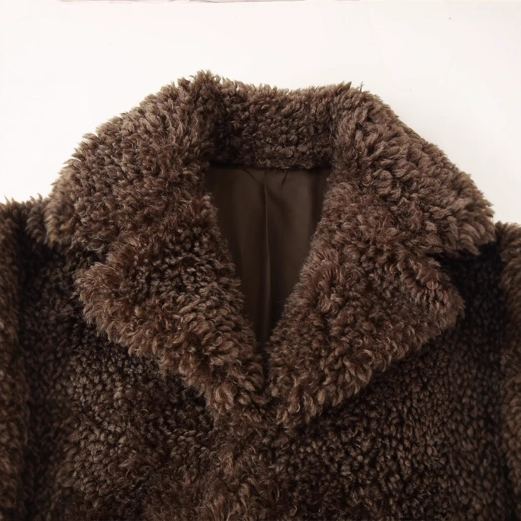 Faux fur jacket for women with stylish collar Lune London