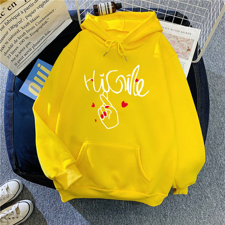Ladies hoodie with creative graphic design Chic & Stil