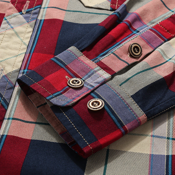 Plaid flannel shirt for men Lune London
