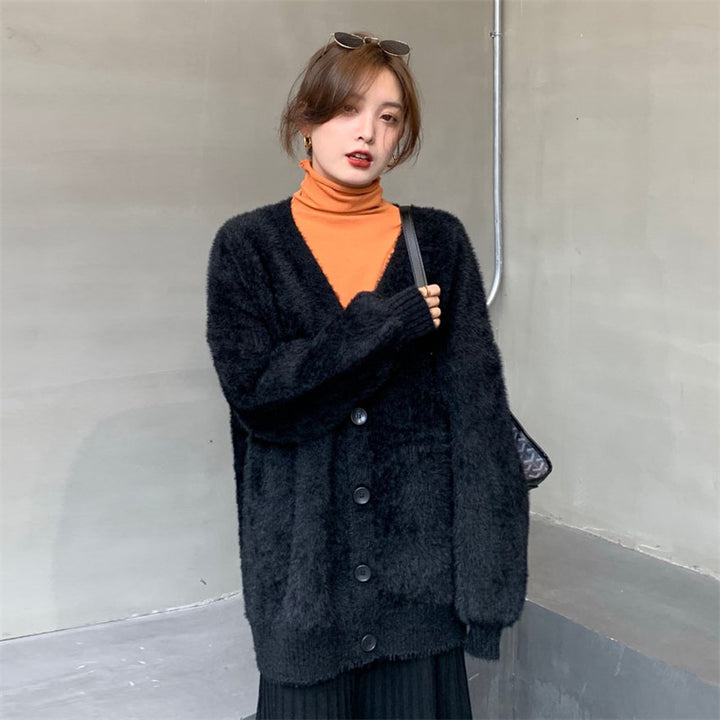 Cardigan Flou Femme avec Détails de Boutons et Design Ample Chic & Stil