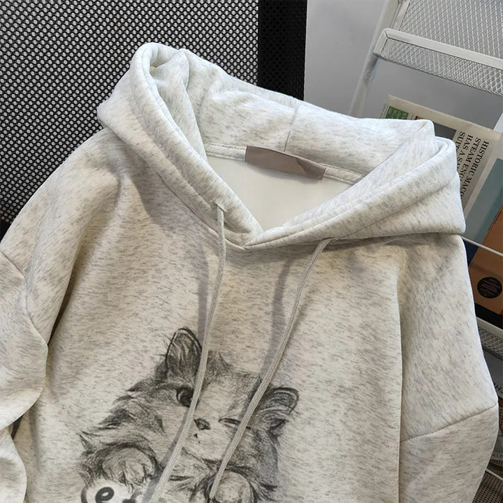 Hoodie pour femmes avec un mignon design d'animal Chic & Stil
