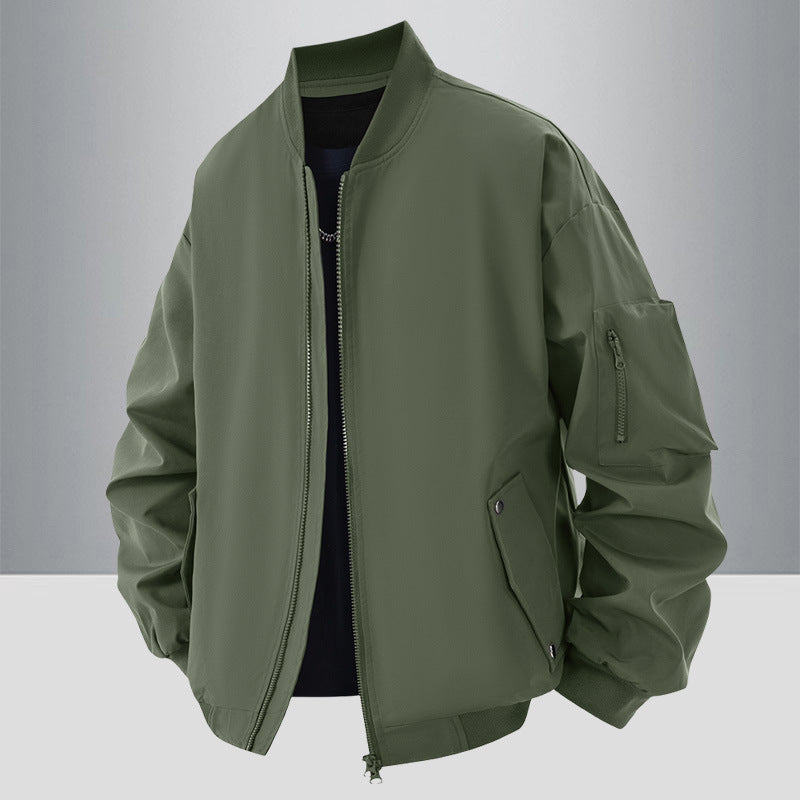 Casual bomber jacket for men with practical zip pockets Lune London