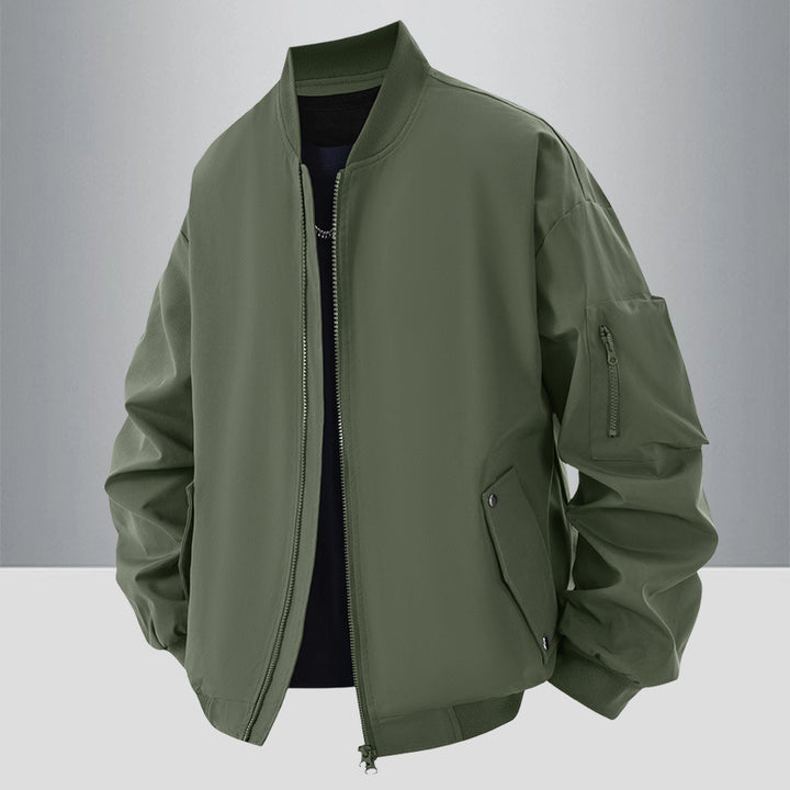 Casual bomber jacket for men with practical zip pockets Lune London