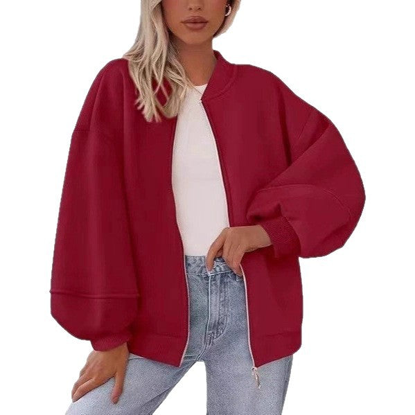 Ladies Oversized Chic Sweat Jacket