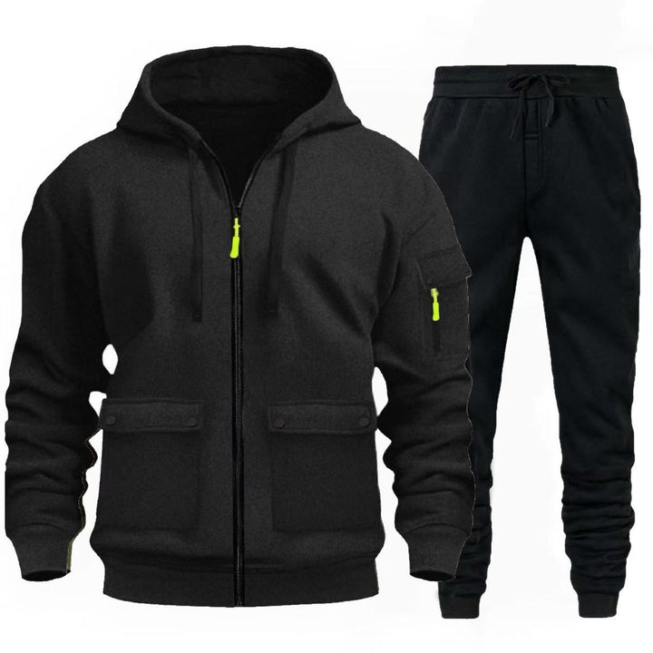 Men's sports jacket with practical pockets and chic and stylish joggers