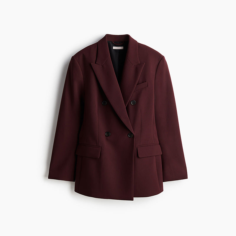 Oversized women's jacket with double row of buttons and modern cut Lune London