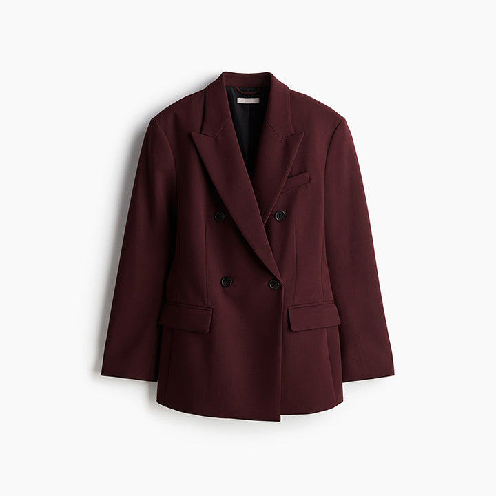 Oversized women's jacket with double row of buttons and modern cut Lune London