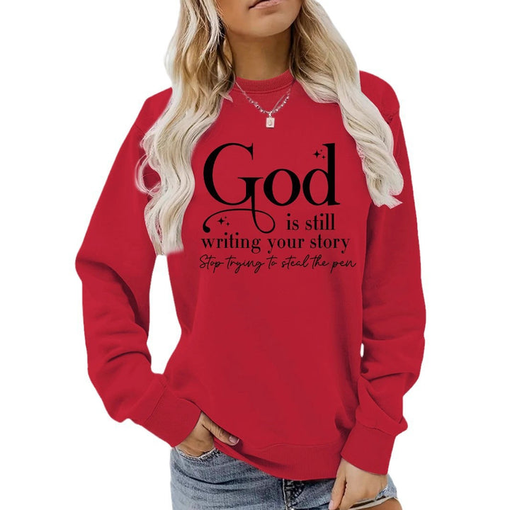 Sweatshirt pour femmes avec lettrage inspirant Chic & Stil