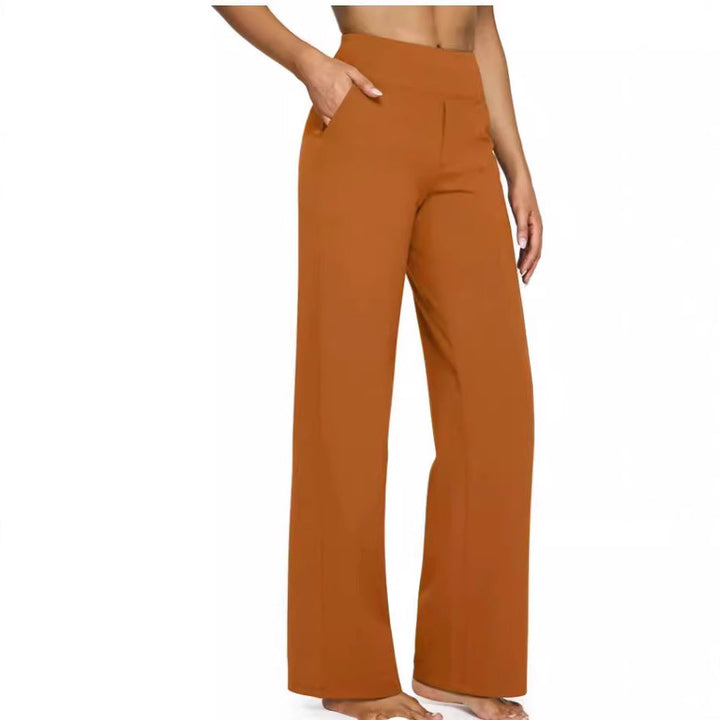 Women Wide-Leg Lounge Pants with Elastic Waist Lune London