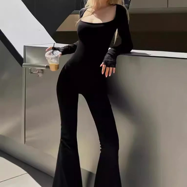 Ladies Long Sleeve Jumpsuit Lune London