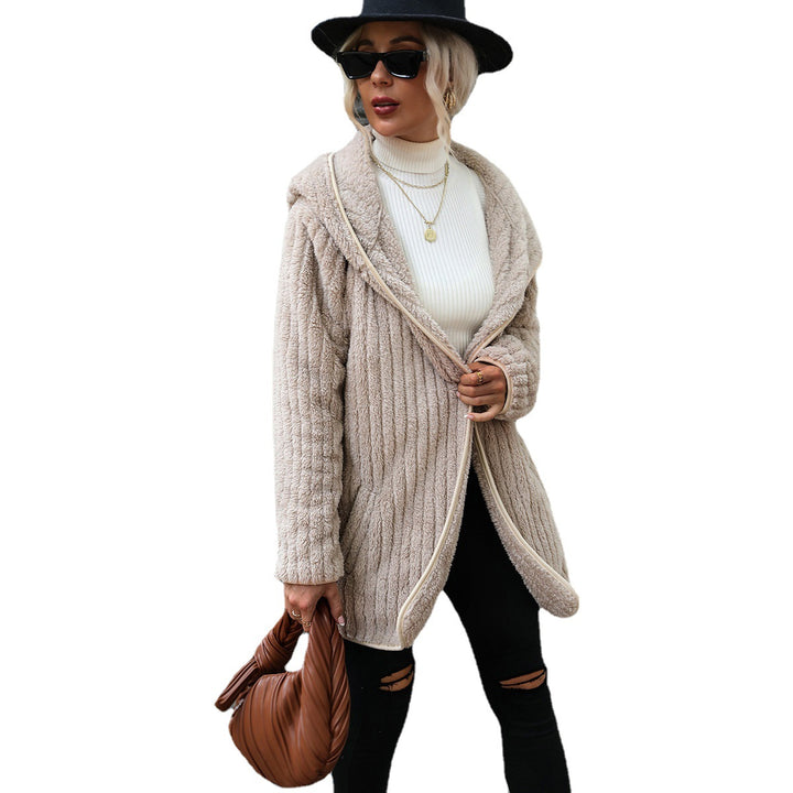 Ladies long soft jacket with structured design Lune London