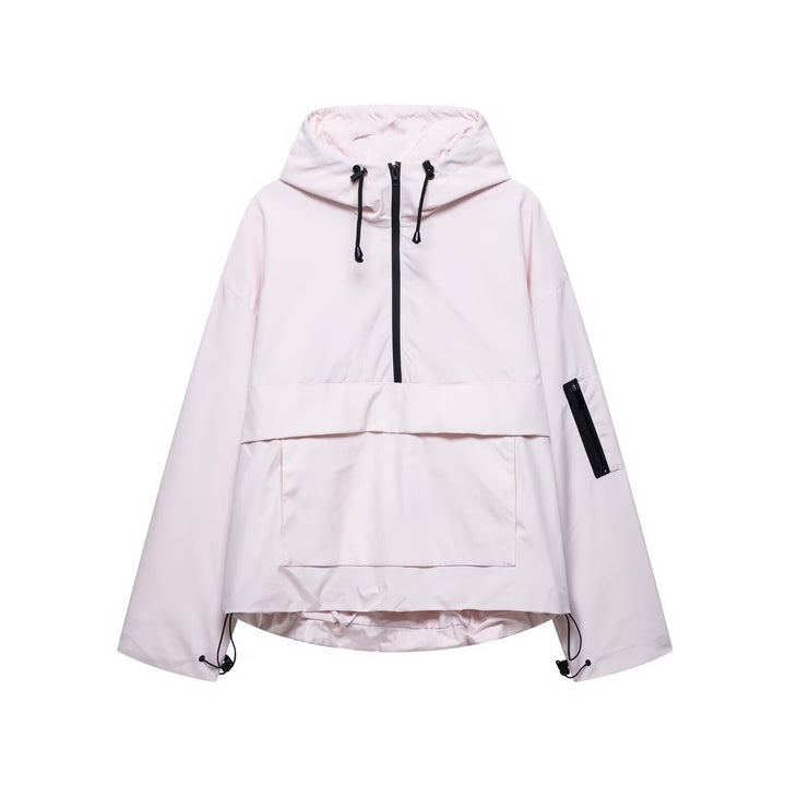 Lightweight anorak jacket for women with practical pockets Lune London