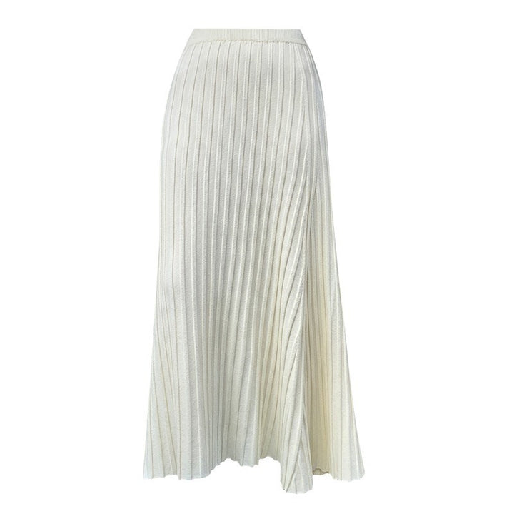 Jupe maxi plissée pour femmes avec texture côtelée élégante Chic & Stil