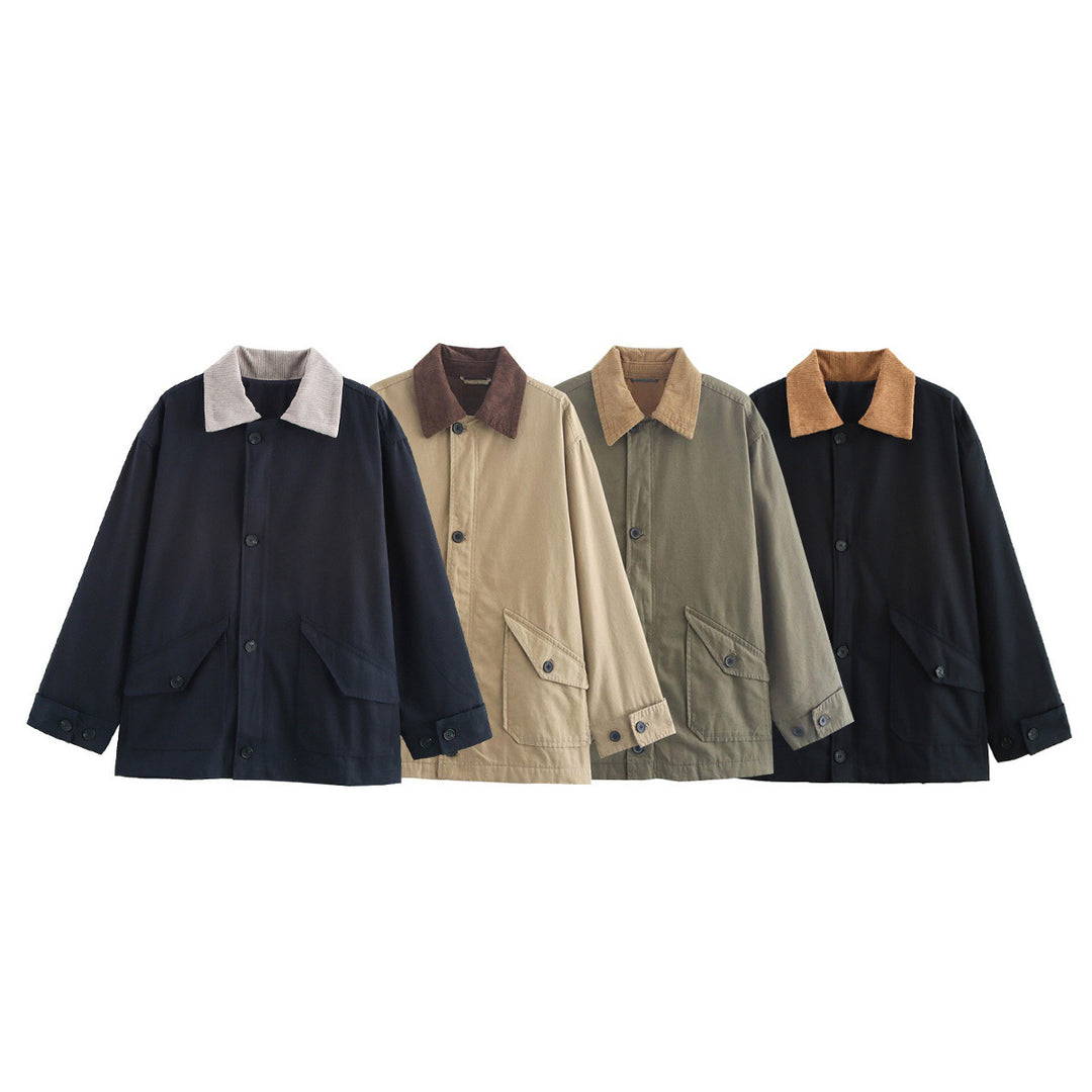 Ladies Utility Jacket with loose fit and classic collar Lune London