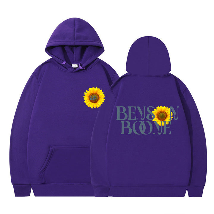 Women's hoodie with unique sunflower design and comfortable fit Lune London