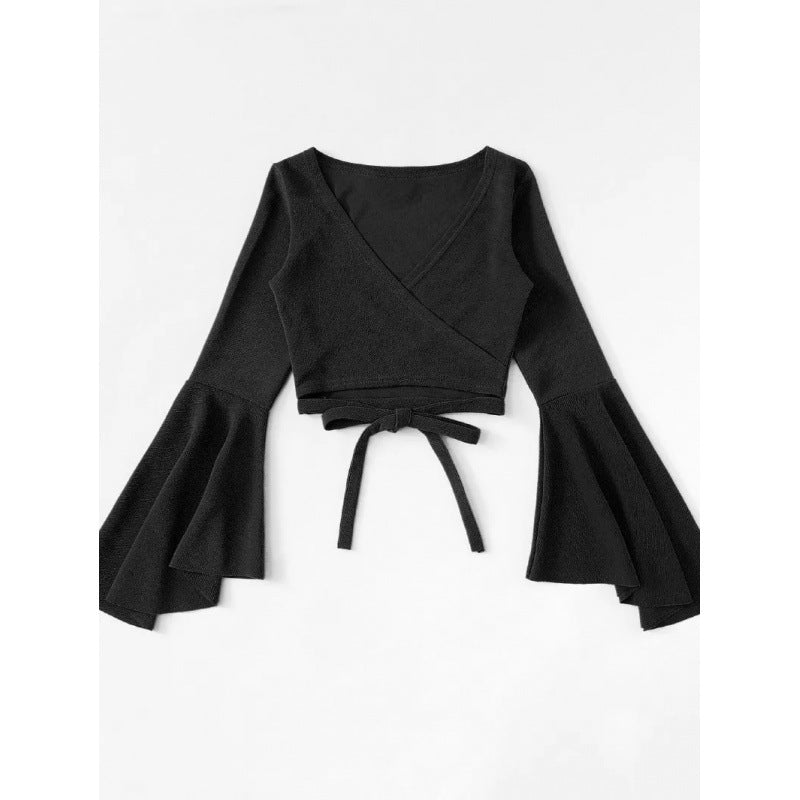 Lune London women's short rolled T-shirt with flared sleeves