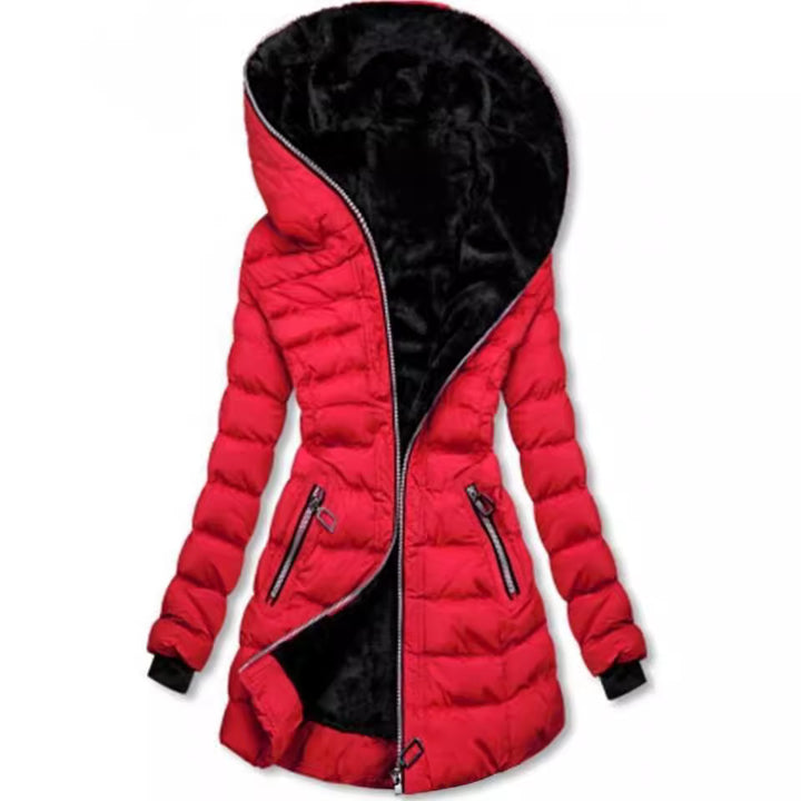 Women's padded winter jacket with luxurious lining and trendy high collar Lune London
