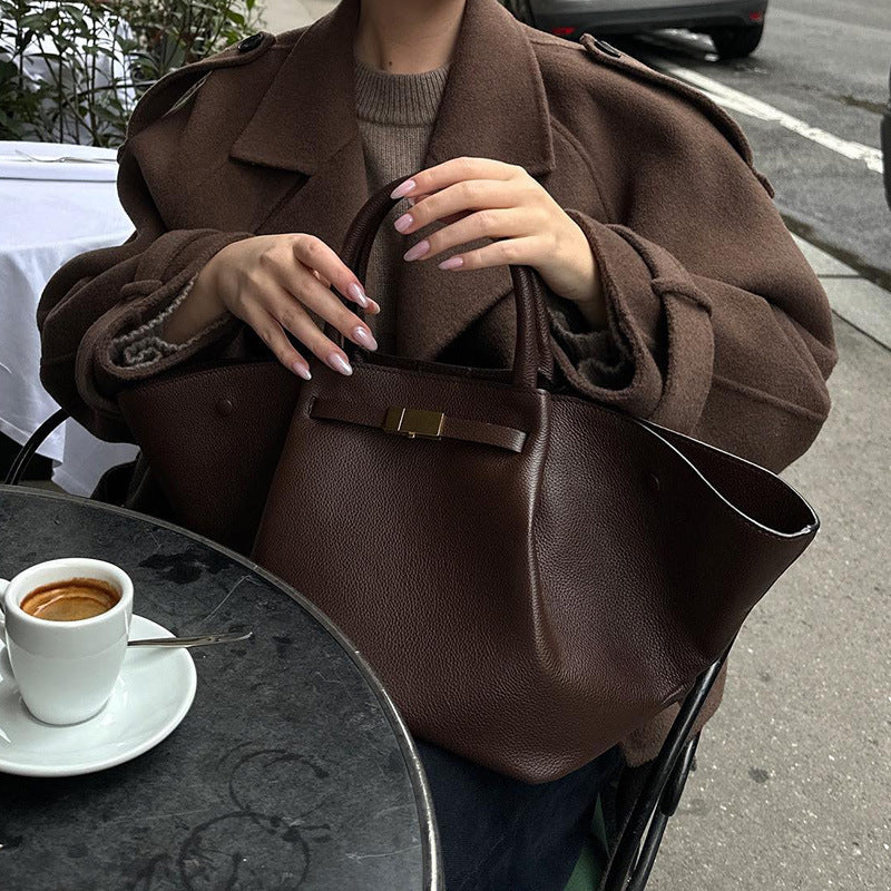 Lune London short wool trench coat with stylish details