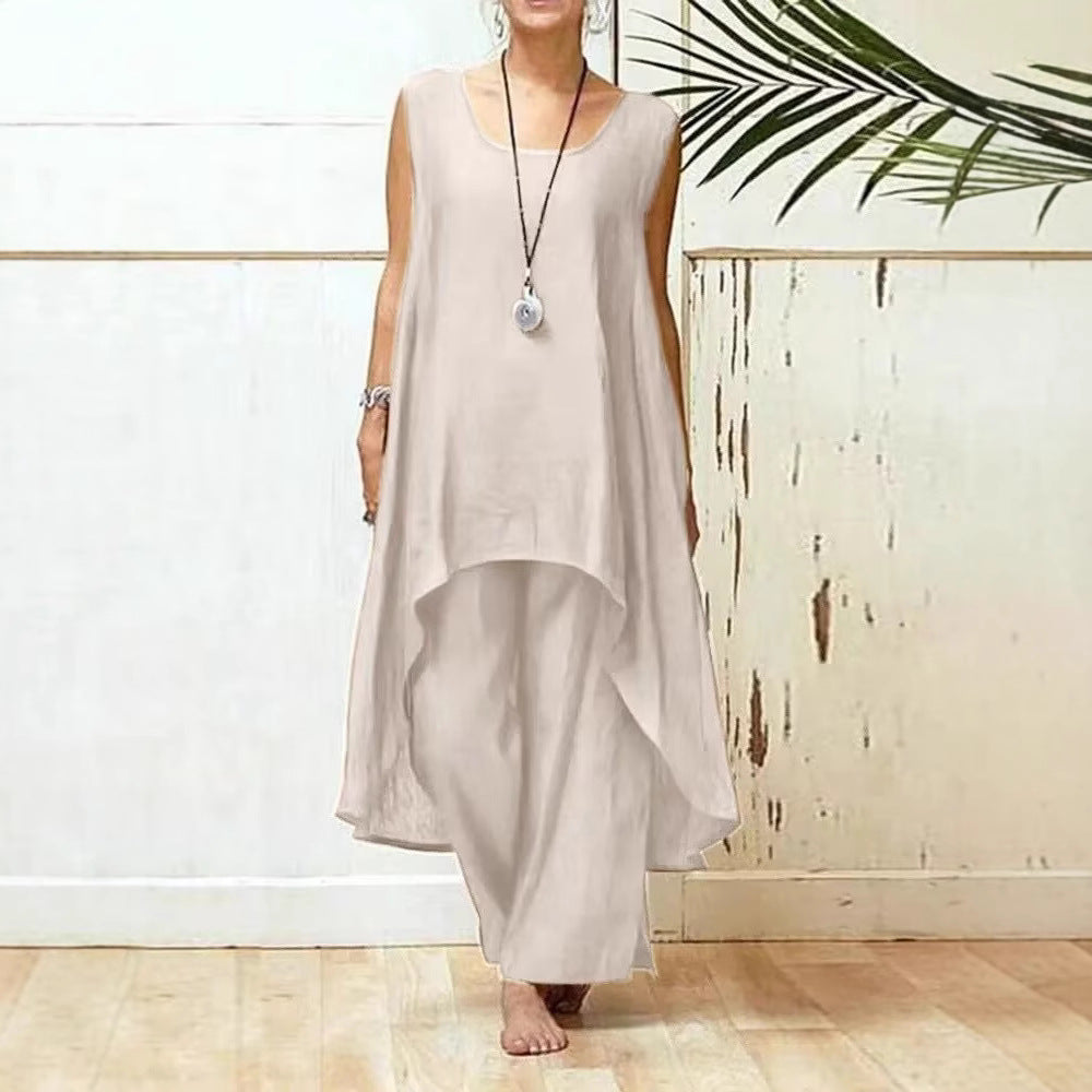 Lune London fluid maxi tunic jumpsuit for women