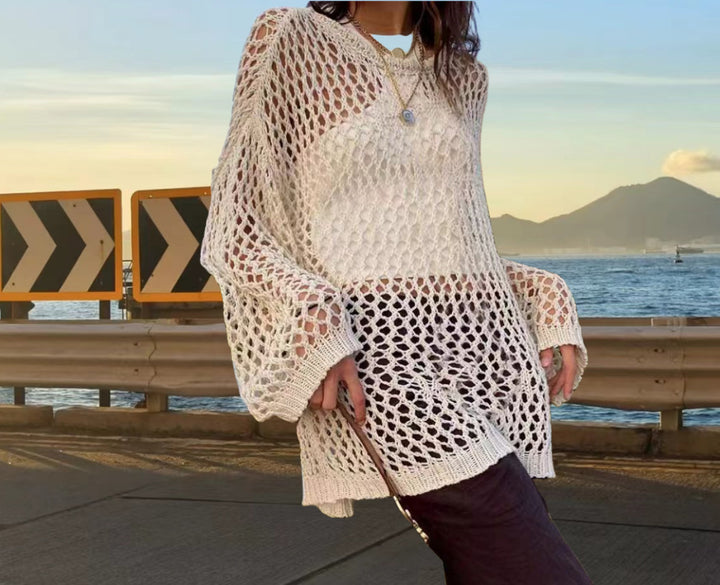 Knit sweater for women with an urban style and relaxed fit Lune London