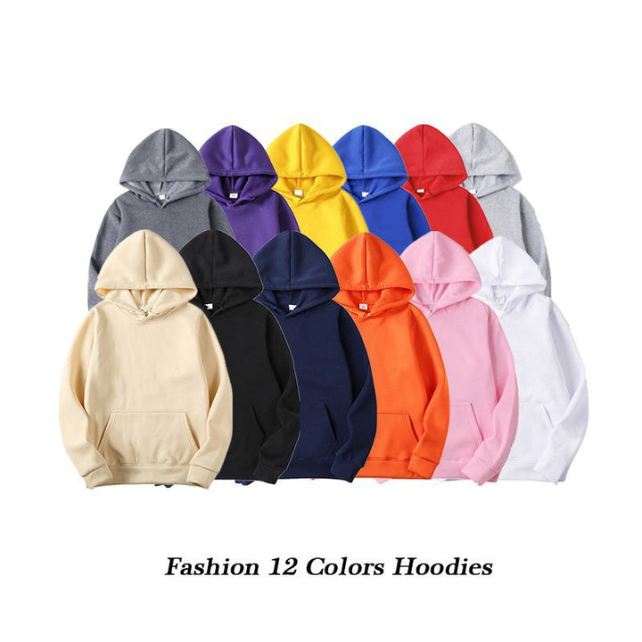 Ladies hoodie with cheerful lettering and practical kangaroo pockets Lune London