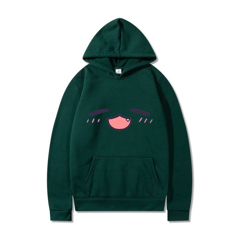 Women's hoodie with cheerful cartoon face and comfortable fit Lune London