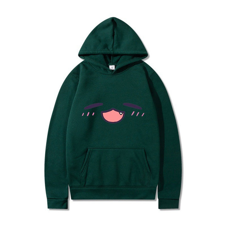 Women's hoodie with cheerful cartoon face and comfortable fit Lune London