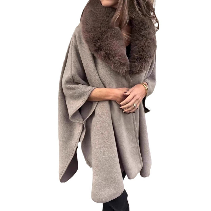 Women's hooded jacket with luxurious faux fur collar and modern cut Lune London