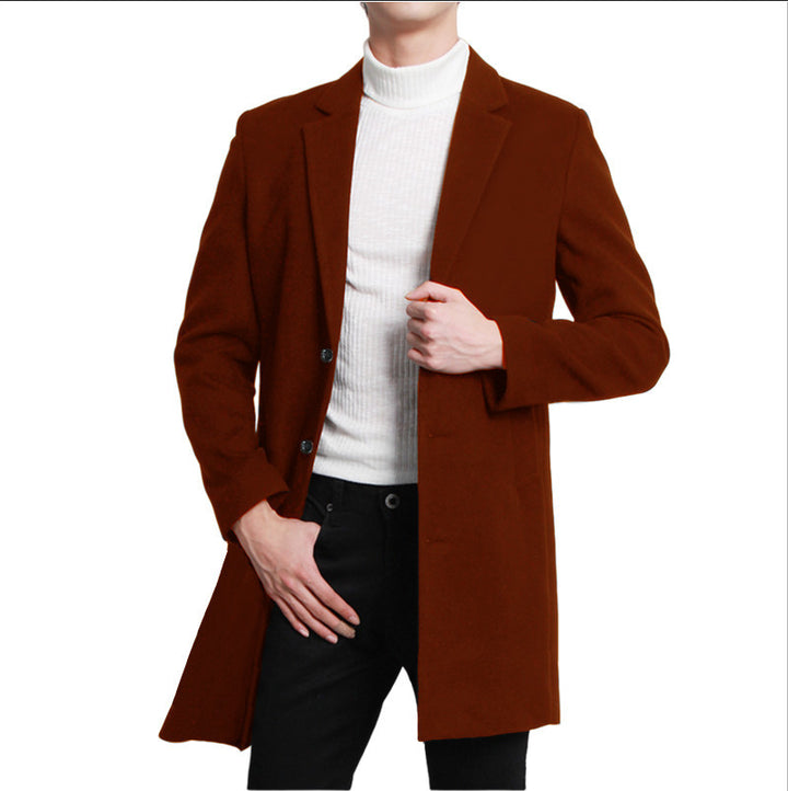 Elegant long jacket for men with a fitted cut and practical pockets Lune London