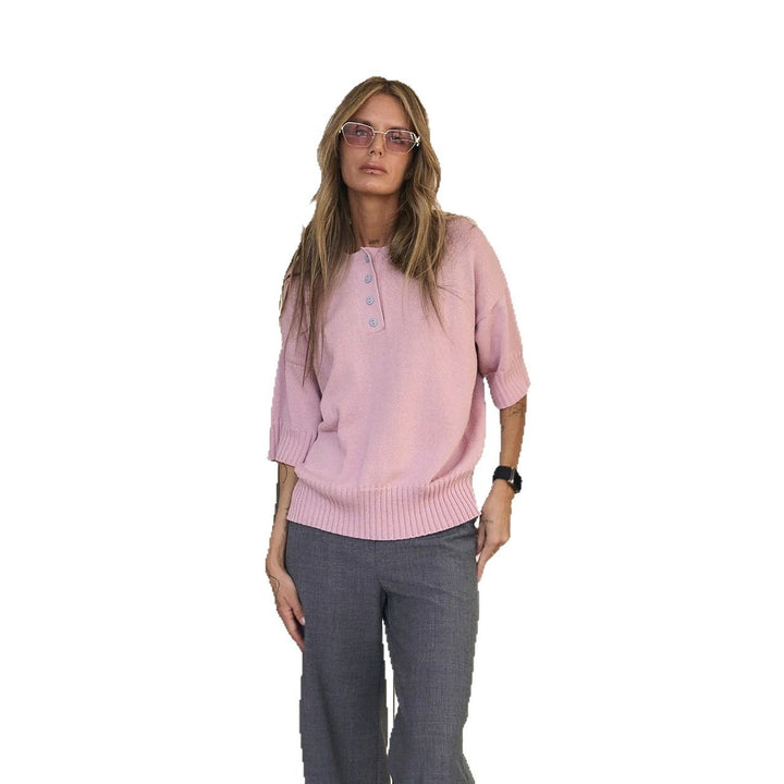 Ladies Short Sleeve Sweater Chic and Comfortable Stylish