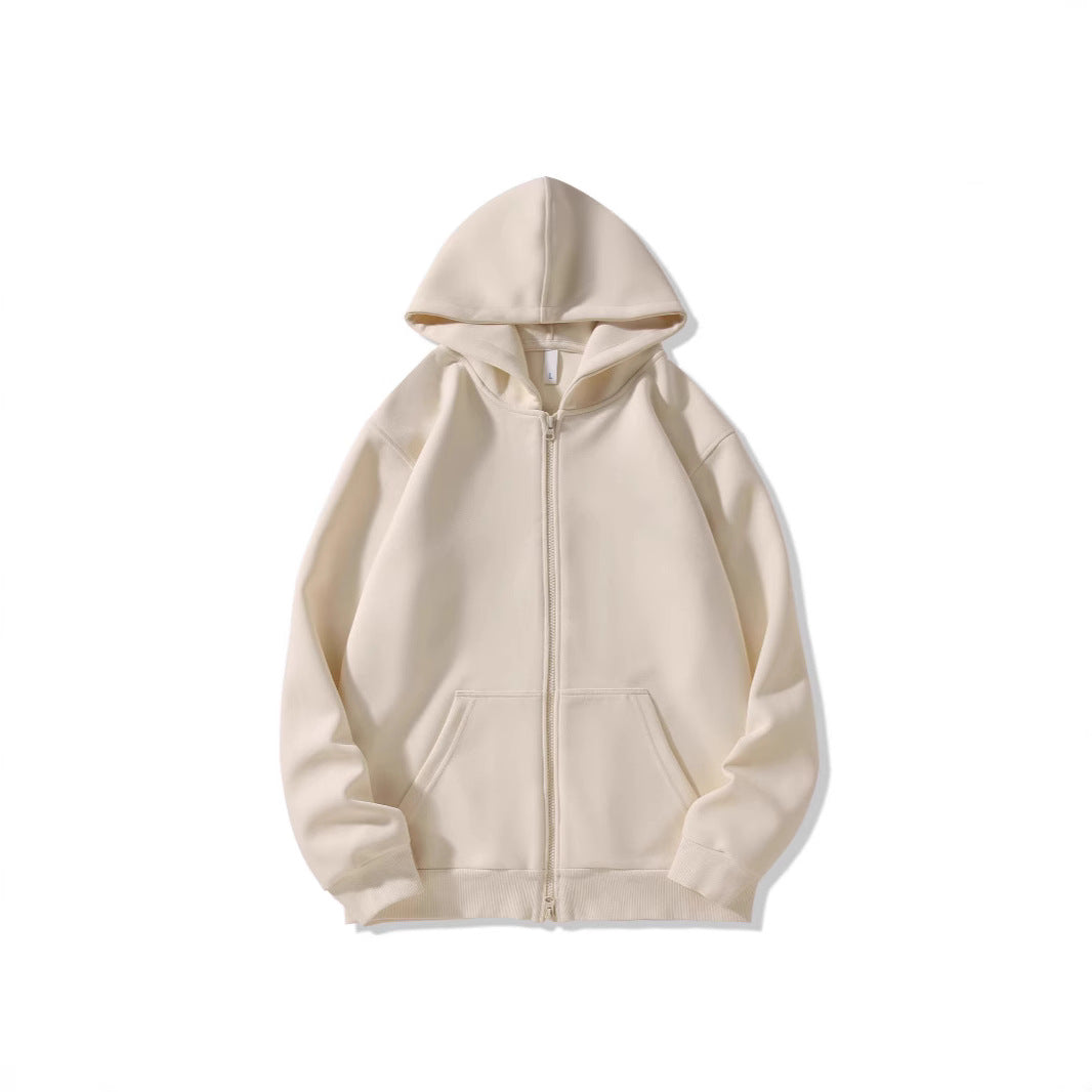 Ladies hoodie jacket with full zip and practical pockets Chic & Stil