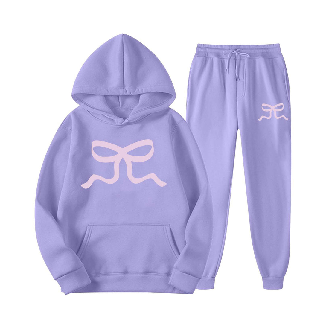 Ensemble de sweat à capuche décontracté et de pantalon de jogging pour femmes Chic & Stil
