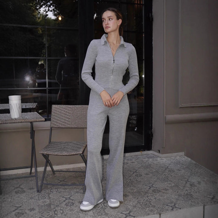 Salopette tendance pour femmes avec longue fermeture éclair Chic & Stil