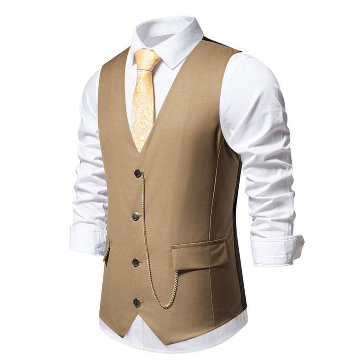 Elegant men's suit vest in a classic and modern style with practical pockets Lune London