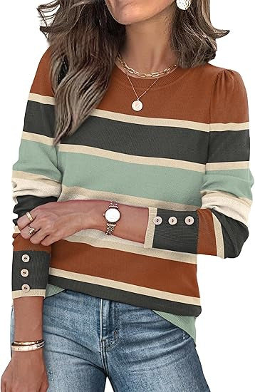 Pull de loisirs pour femmes avec détails en boutons Chic & Stil
