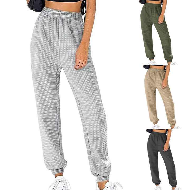 Women’s leisure trousers in textured fabric with elastic waist Chic and Style