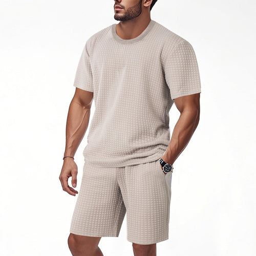 Casual short-sleeved men's set with structured design and practical pockets Lune London
